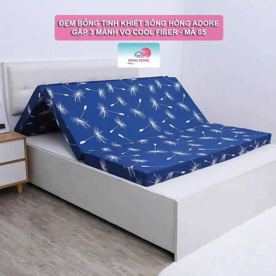 ĐỆM BÔNG SÔNG HỒNG VẢI COOL FIBER